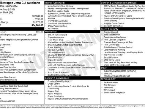 Used 2024 Volkswagen Jetta GLI Autobahn FWD image 14