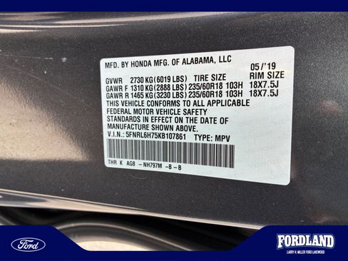 Used 2019 Honda Odyssey EX-L image 25