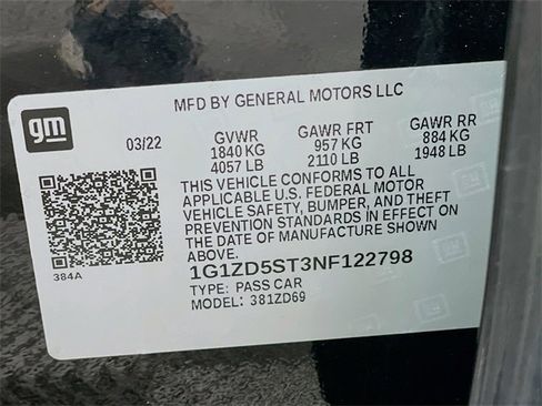 Certified 2022 Chevrolet Malibu LT image 34