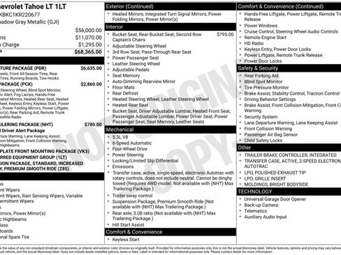 Used 2019 Chevrolet Tahoe LT w/ LT Signature Package image 3