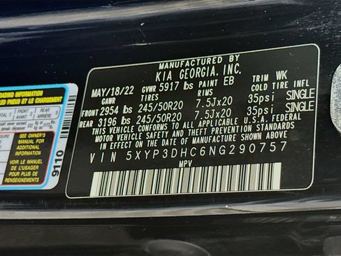 Used 2022 Kia Telluride EX w/ EX Premium Package AWD/4WD image 38
