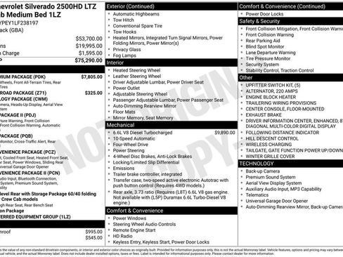 Certified 2020 Chevrolet Silverado 2500 LTZ w/ LTZ Premium Package image 6