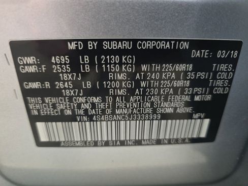 Used 2018 Subaru Outback 2.5i Limited AWD/4WD image 37