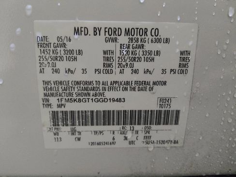 Used 2016 Ford Explorer Sport w/ Equipment Group 401A image 33