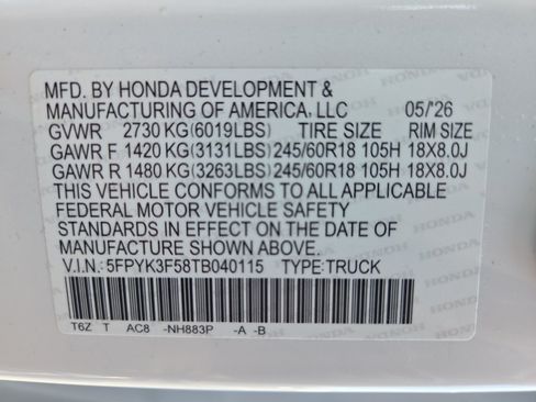 Used 2026 Honda Ridgeline RTL image 35