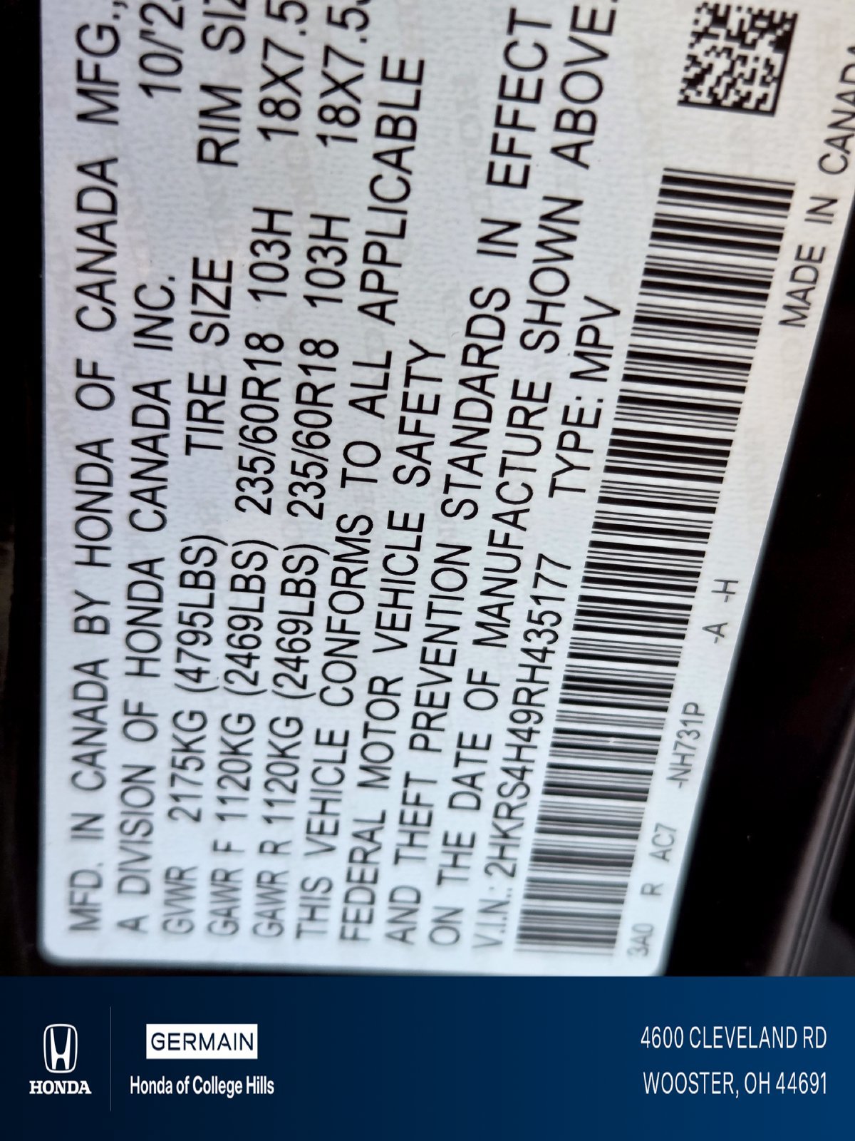 Certified 2024 Honda CR-V EX image 24