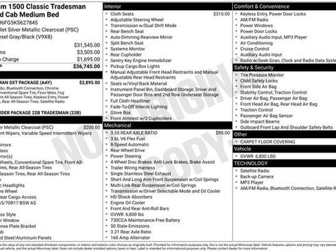 Used 2019 RAM 1500 Tradesman w/ Tradesman SXT Package image 33