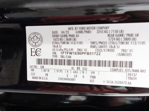 Used 2023 Ford F150 XLT w/ Equipment Group 302A High AWD/4WD image 19