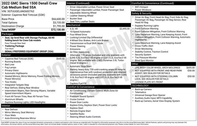 Certified 2022 GMC Sierra 1500 Denali AWD/4WD image 16
