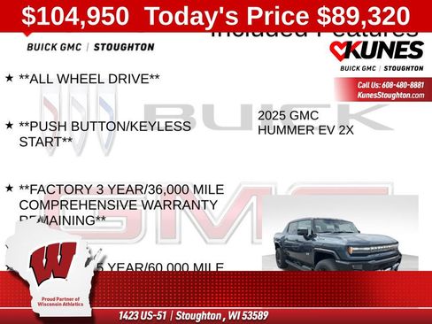 New 2025 GMC Hummer EV 2X w/ LPO, Dark Essentials Package AWD/4WD image 5