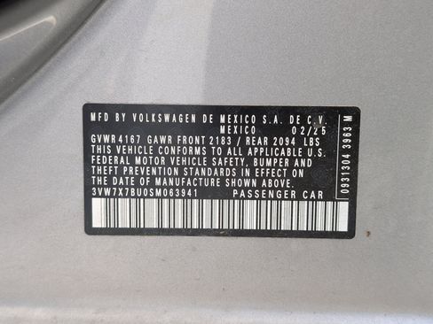 Used 2025 Volkswagen Jetta SE w/ Sunroof Package FWD image 37