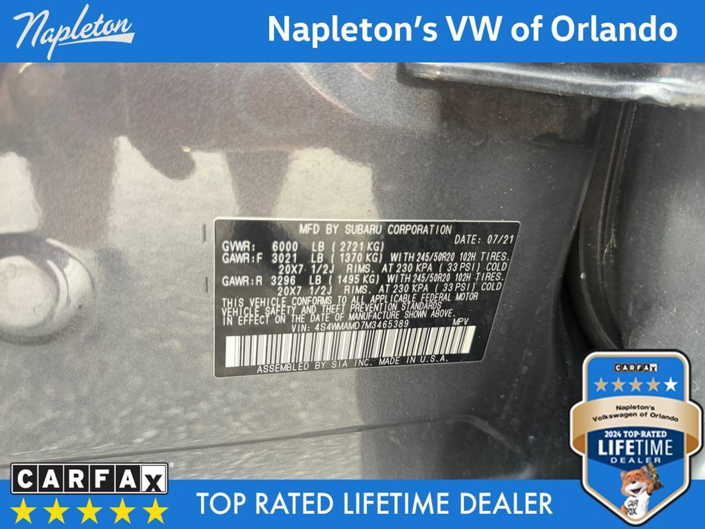 Used 2021 Subaru Ascent Limited AWD/4WD image 37
