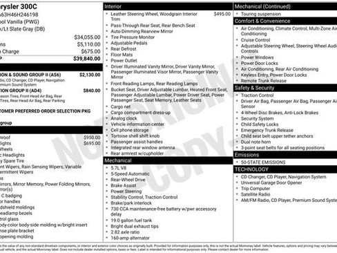 Used 2006 Chrysler 300 C w/ Navigation & Sound Group II image 3