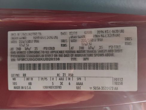 Used 2019 Ford Escape SE image 33