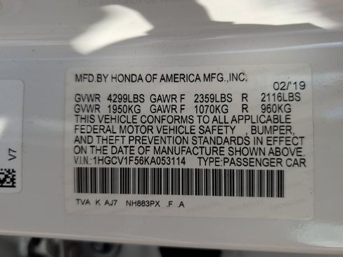Used 2019 Honda Accord EX-L image 39