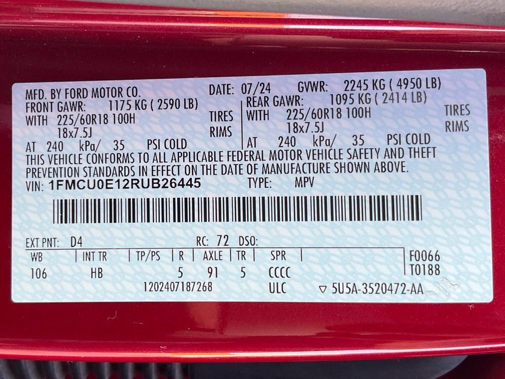 Used 2024 Ford Escape SE FWD image 45