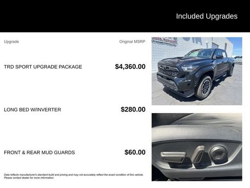 Used 2024 Toyota Tacoma TRD Sport w/ TRD Sport Upgrade Package AWD/4WD image 7