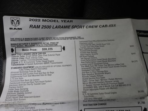 Used 2022 RAM 2500 Laramie AWD/4WD image 71
