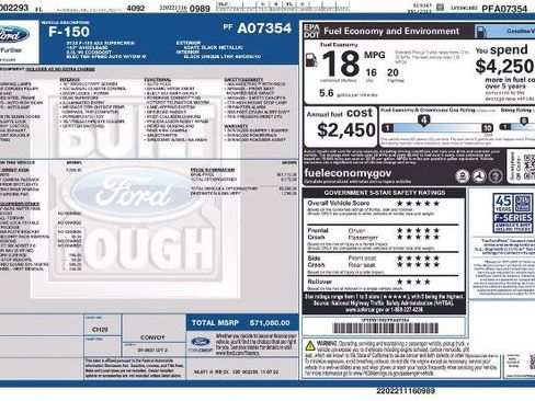 Certified 2023 Ford F150 Tremor w/ Equipment Group 402A High AWD/4WD image 8