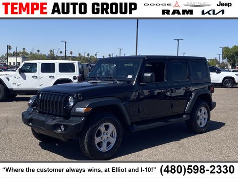 Certified 2022 Jeep Wrangler Unlimited Sport AWD/4WD image 1