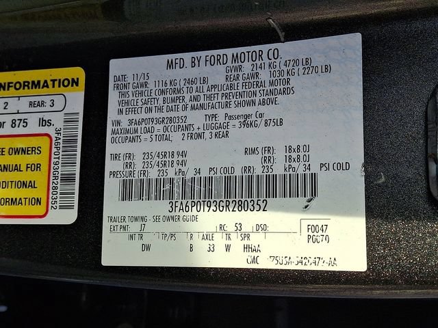 Used 2016 Ford Fusion SE AWD/4WD image 26