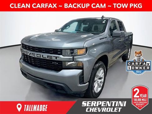 Used 2021 Chevrolet Silverado 1500 Custom w/ LPO, Dark Essentials Package AWD/4WD image 1