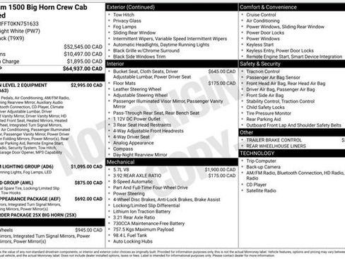 Used 2019 RAM 1500 Big Horn AWD/4WD image 3