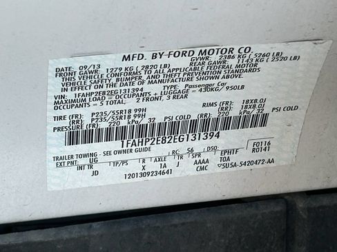 Used 2014 Ford Taurus SEL w/ Equipment Group 201A FWD image 15