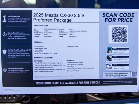 Used 2025 MAZDA CX-30 AWD 2.5 S w/ Preferred Package image 28