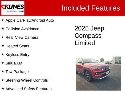 Used 2025 Jeep Compass Limited AWD/4WD image 2