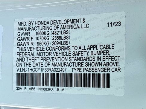 Used 2024 Honda Accord EX image 35