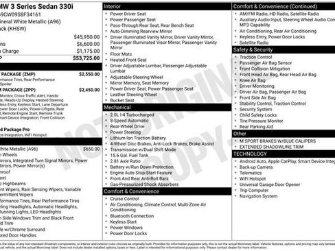 New 2025 BMW 330i Sedan w/ M Sport Package image 13