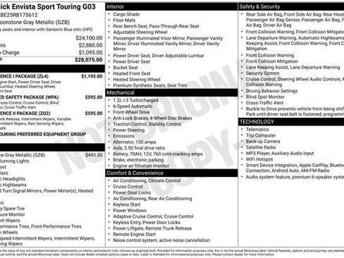 Used 2024 Buick Envista Sport Touring w/ Convenience I Package FWD image 31