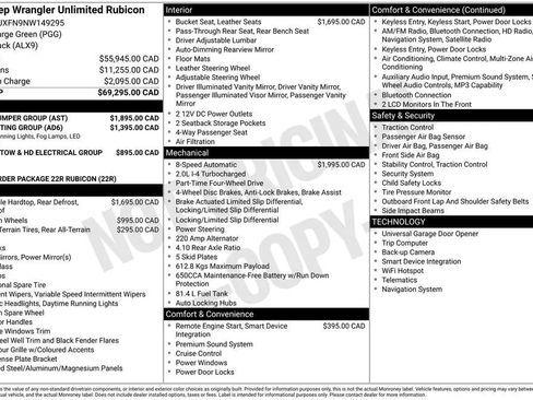 Used 2022 Jeep Wrangler Unlimited Rubicon w/ Steel Bumper Group AWD/4WD image 2