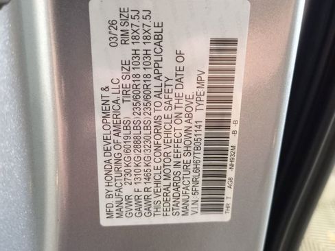 New 2026 Honda Odyssey EX-L image 29