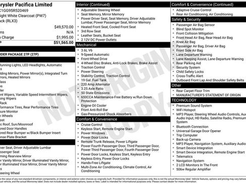 Used 2025 Chrysler Pacifica Limited FWD image 1