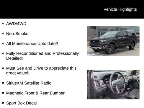 Used 2019 Ford Ranger XLT w/ Equipment Group 301A Mid image 21