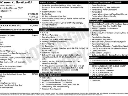 New 2025 GMC Yukon XL Elevation w/ LPO, Yukon Black Package image 49