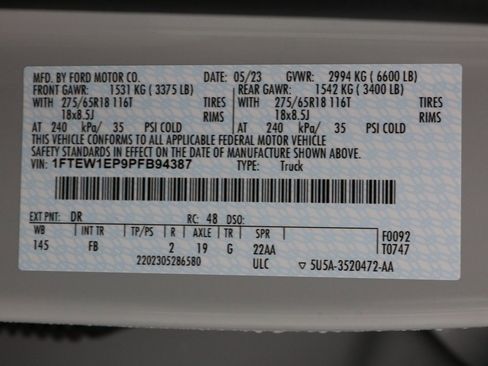 Certified 2023 Ford F150 XLT w/ Equipment Group 302A High image 24