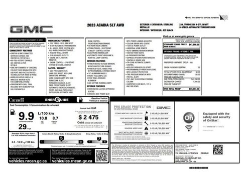 Certified 2023 GMC Acadia SLT AWD/4WD image 35