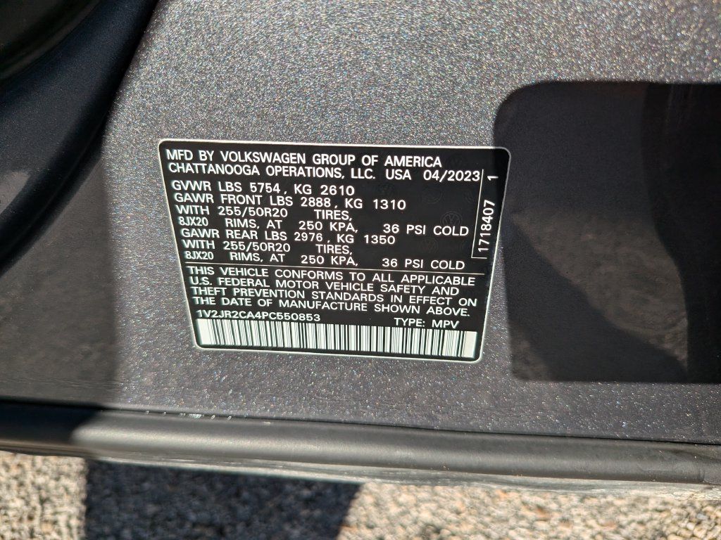 Certified 2023 Volkswagen Atlas SE w/ Panoramic Sunroof Package FWD image 34