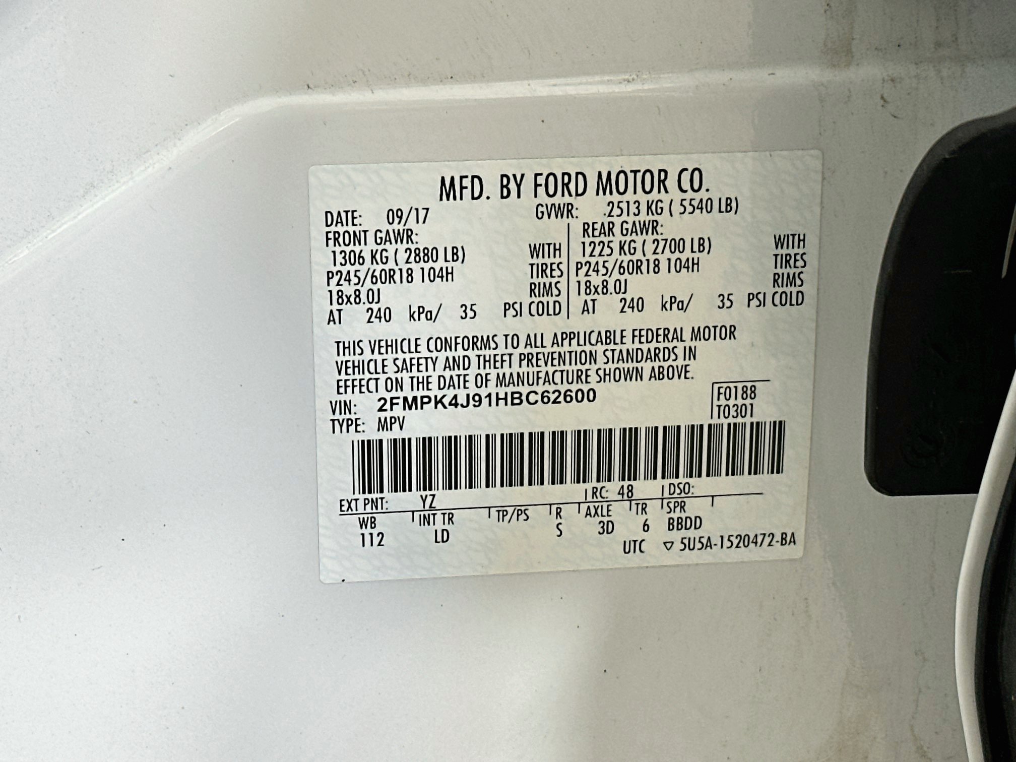 Used 2017 Ford Edge SEL w/ Equipment Group 201A AWD/4WD image 31