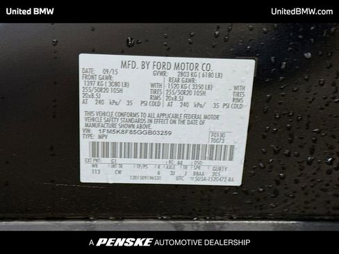 Used 2016 Ford Explorer Limited w/ Equipment Group 301A AWD/4WD image 15
