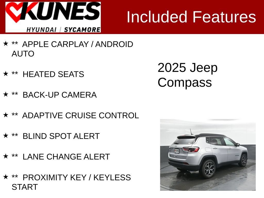 Used 2025 Jeep Compass Limited AWD/4WD image 2