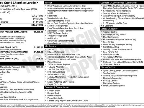 Used 2021 Jeep Grand Cherokee Laredo X AWD/4WD image 5