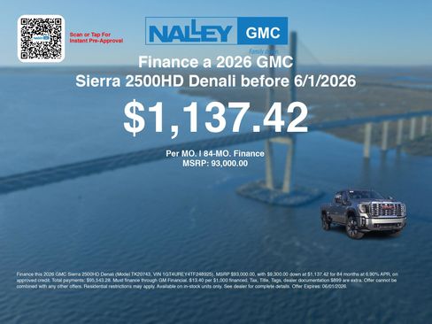 New 2026 GMC Sierra 2500 Denali w/ Denali Reserve Package AWD/4WD image 7