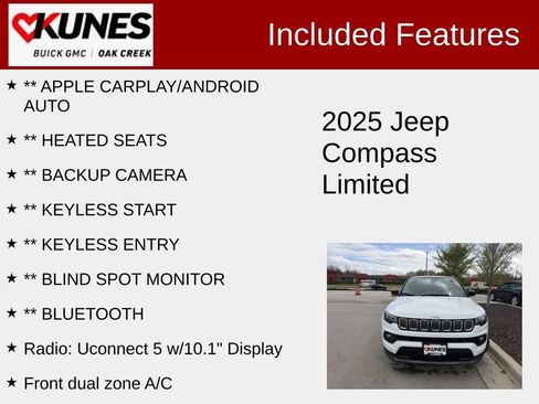Used 2025 Jeep Compass Limited AWD/4WD image 2
