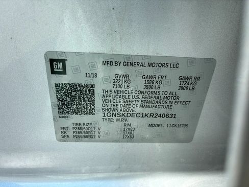 Used 2019 Chevrolet Tahoe 4WD w/ Enhanced Driver Alert Package image 25