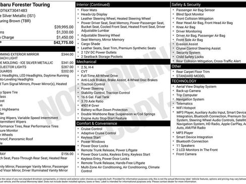 Used 2026 Subaru Forester Touring AWD/4WD image 13