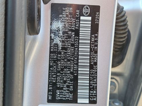 Used 2017 Toyota Camry LE FWD image 41